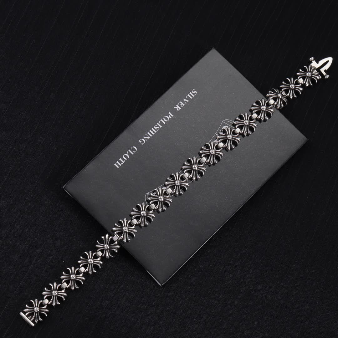 Chrome Hearts Silver Flower Bracelet